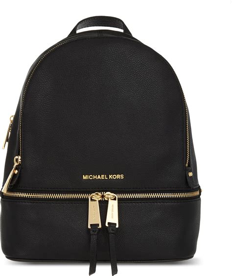 michael kors black backpack rhea|Michael Kors rhea backpack sale.